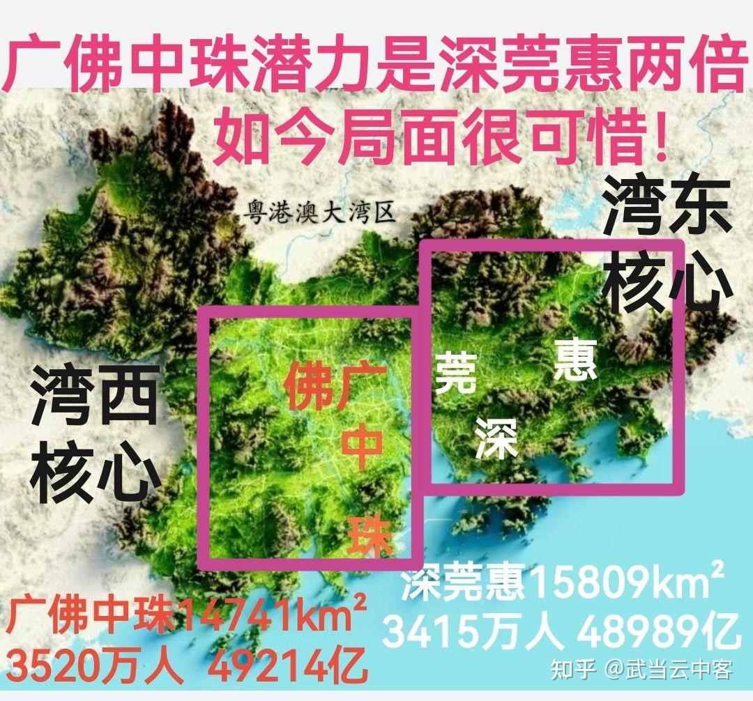 廣佛深莞面積加起來有幾誇張?呢個數據影響力超乎你嘅想像!